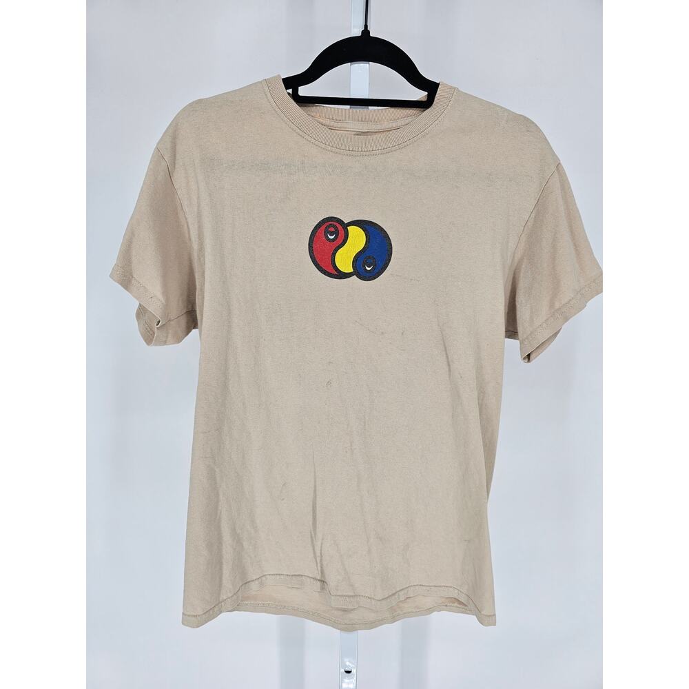 Zumies Alab Mens Sz M Short Sleeve T Shirt High Rollers Club Beige